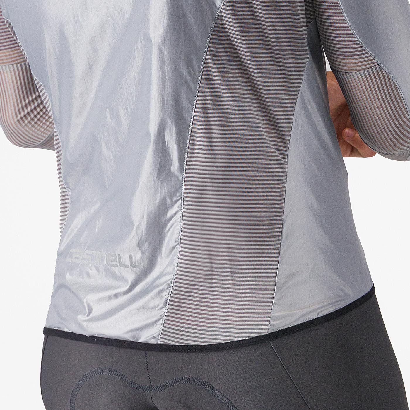 ARIA SHELL JACKET SILVER GRAY