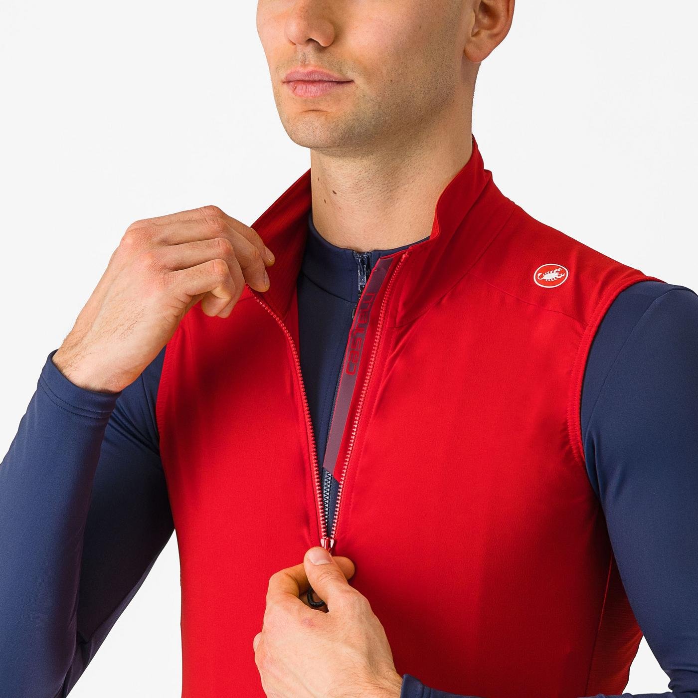 ESPRESSO VEST RICH RED