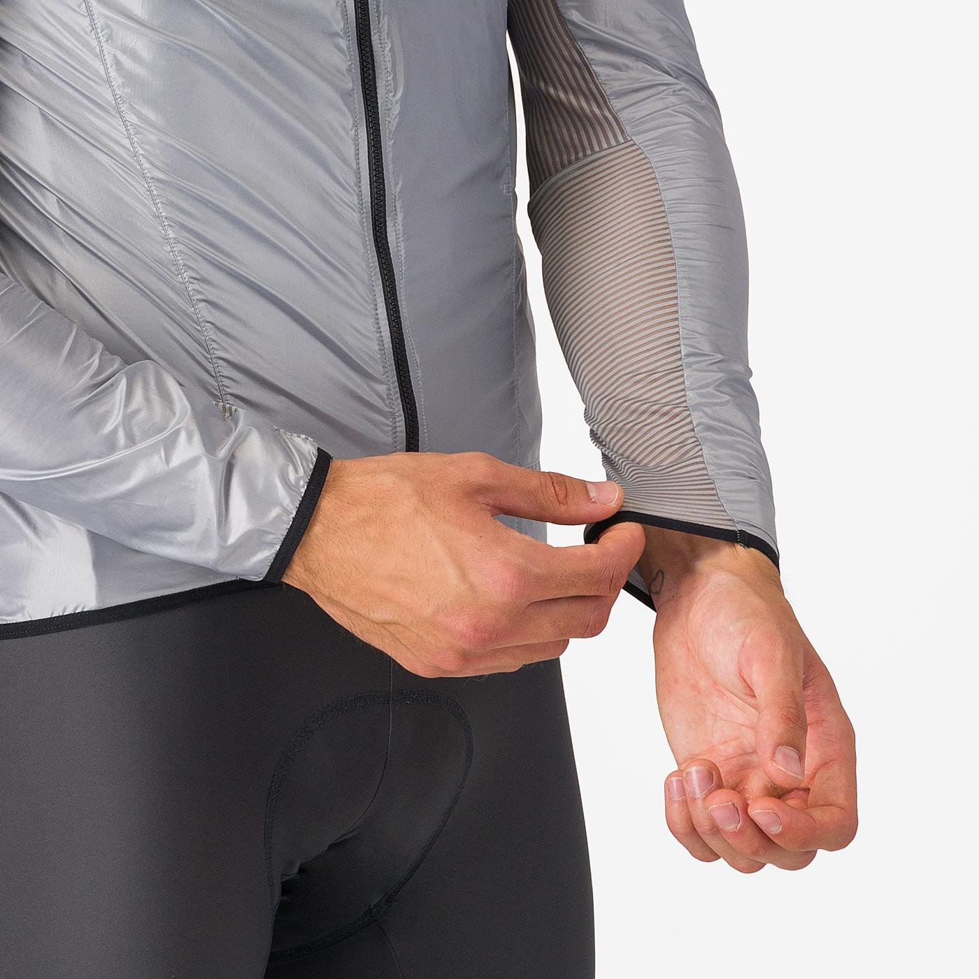 ARIA SHELL JACKET SILVER GRAY