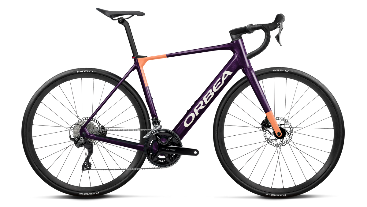 GAIN M30 20mph - Fantasy Purple Carbon View (Gloss) - Orange Cloud (Matt)