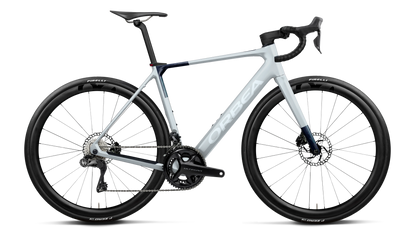 GAIN M20i 20mph - Halo Silver (Matt) - Blue Carbon View (Gloss)