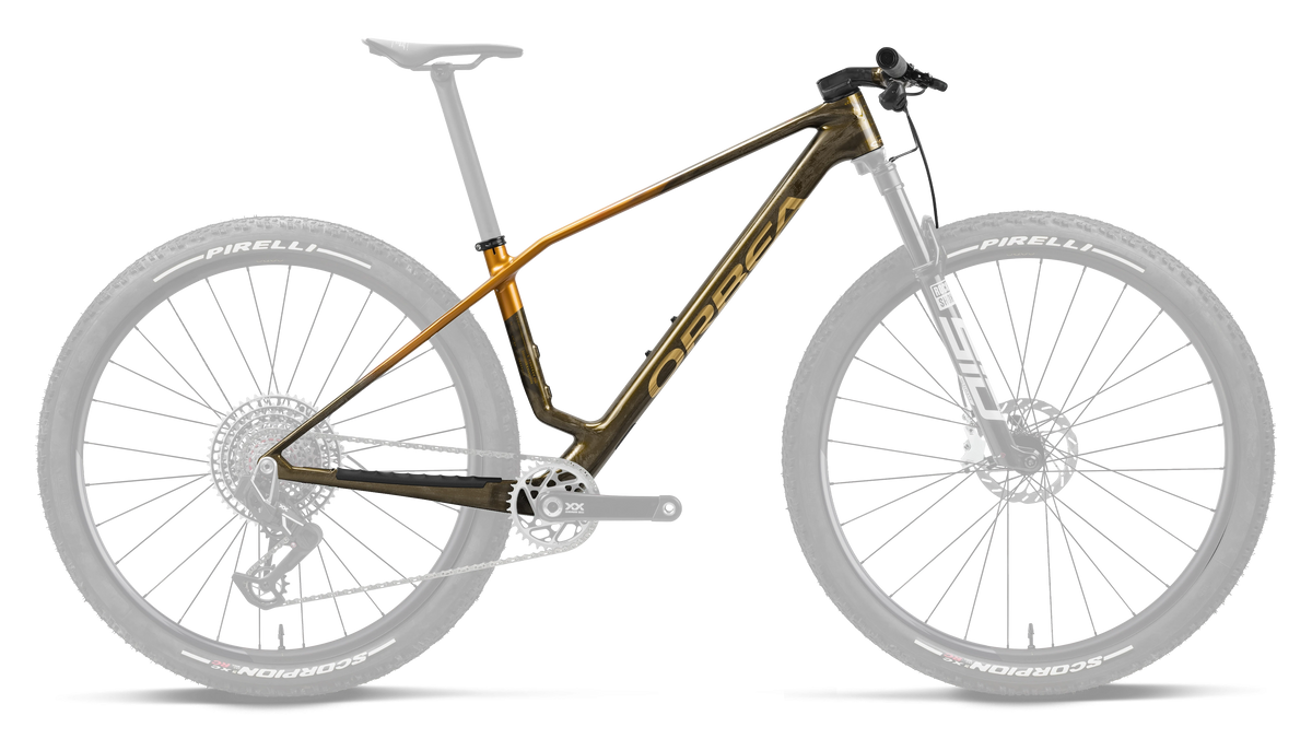 ALMA Carbon (Kit cuadro) - Caramel Carbon View - Leo Orange (Gloss)