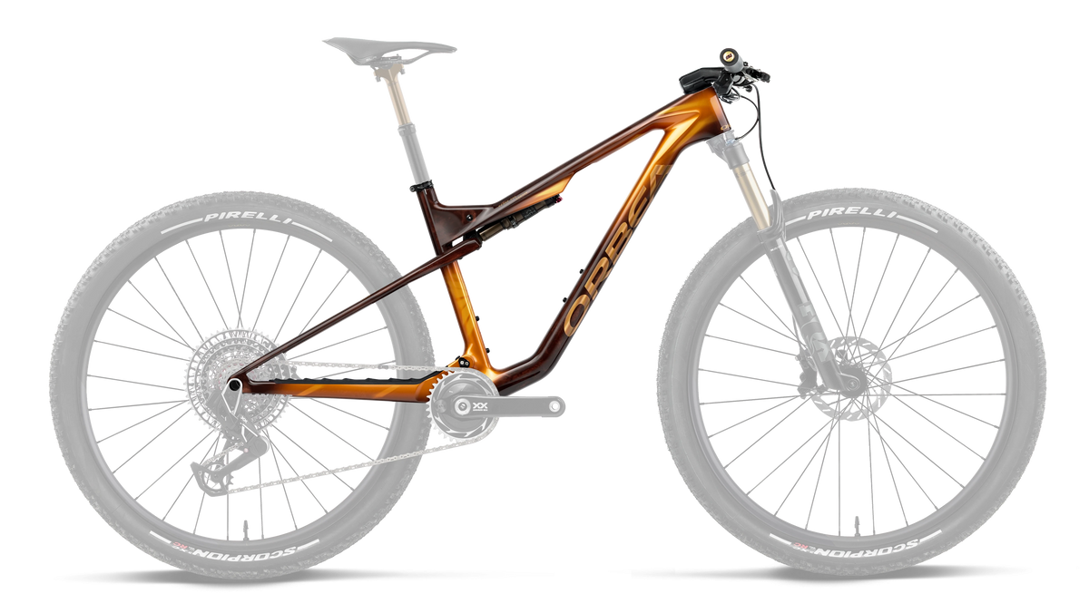 OIZ OMX (Kit cuadro) - Caramel Carbon View - Leo Orange (Gloss)