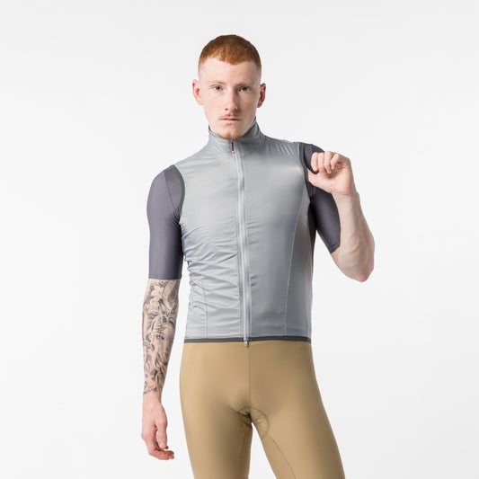 Chaleco Castelli Aria 2 color gris plata - Monalcl