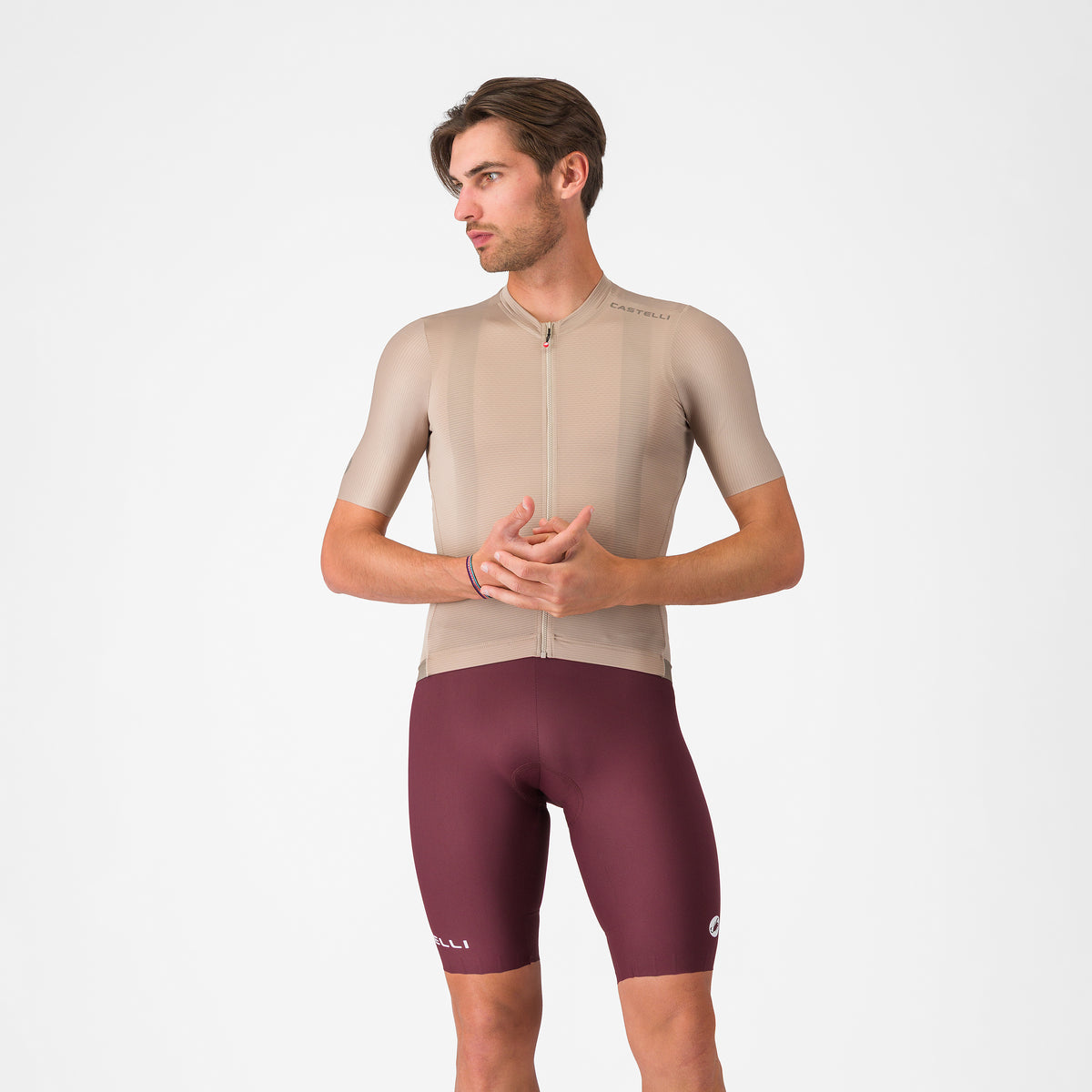 Bibshort Castelli Espresso 2 color burdeos - Monalcl