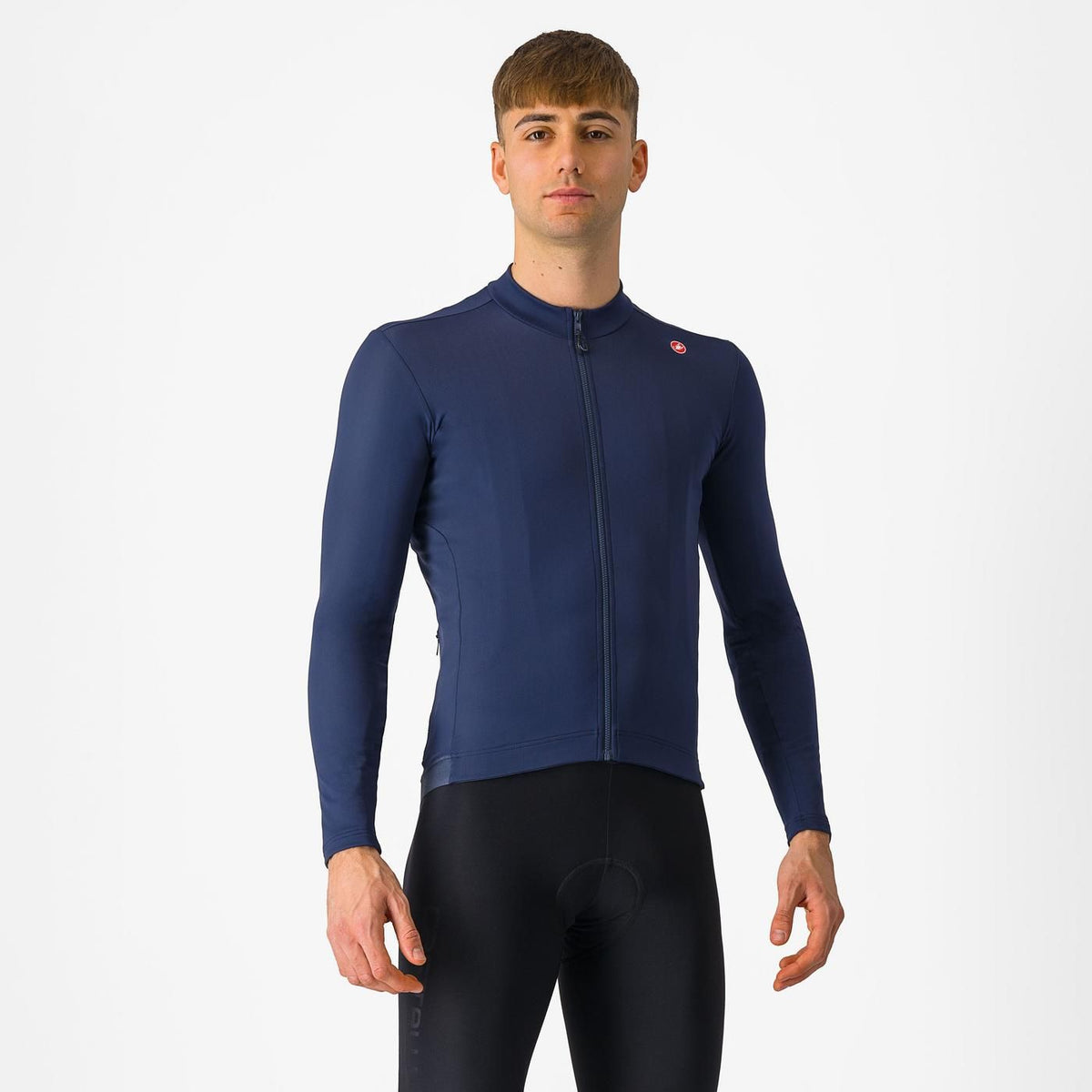 Jersey Castelli Espresso termico color azul (Belgian Blue) - Monalcl
