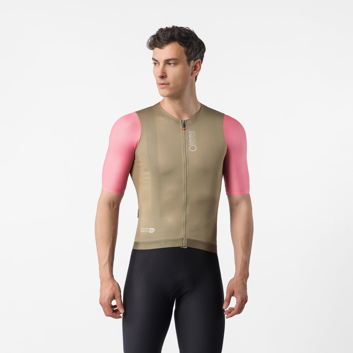 Jersey Castelli Corretto multicolor Elmwood y Rosa Giro - Monalcl