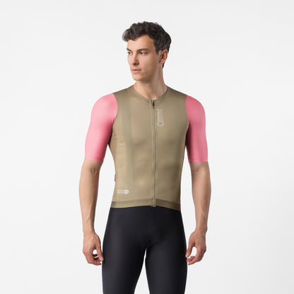 Jersey Castelli Corretto multicolor Elmwood y Rosa Giro - Monalcl
