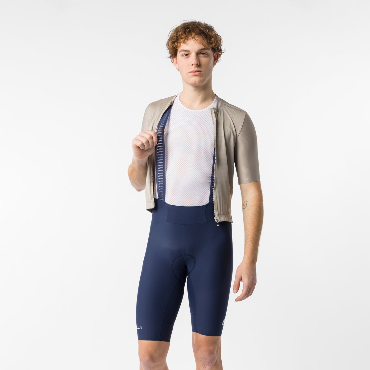 Bibshort Castelli Espresso 2 color azul (Belgian Blue) - Monalcl