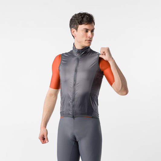 Chaleco Castelli Aria 2 color gris oscuro - Monalcl